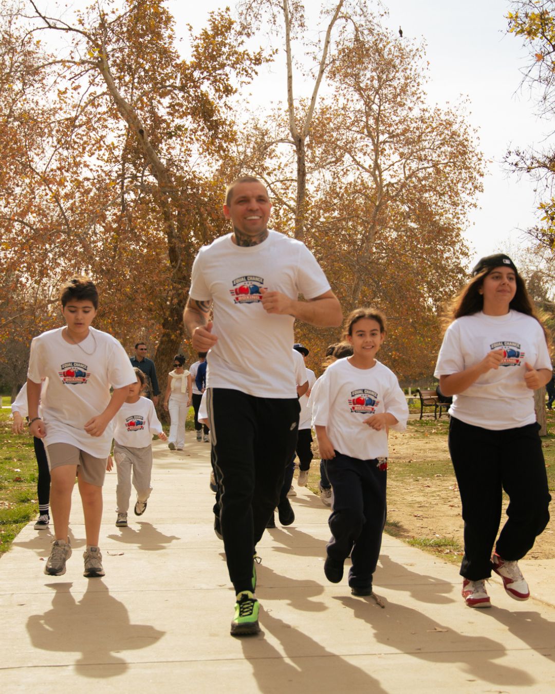 Youth Boxing Program coach led training focused on personal improvement
