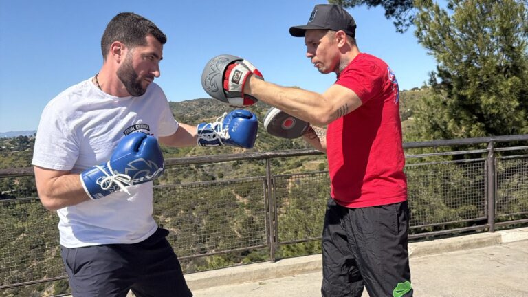 Weekend Hike & Boxing Practice with Ivan Redkach March 8, 2026 shadowboxing in the open air