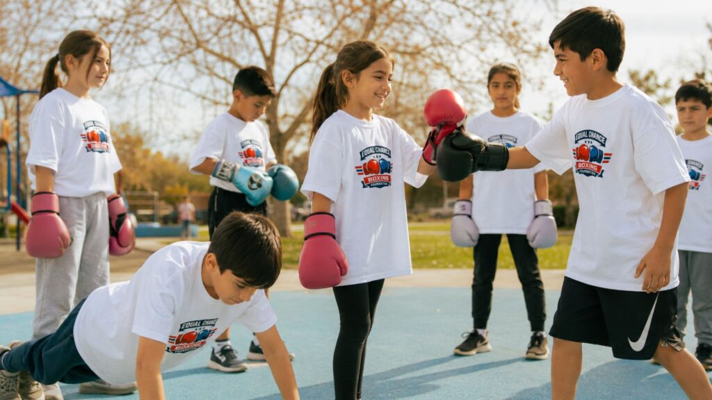 a day in the life of an equal chance boxing foundation training session