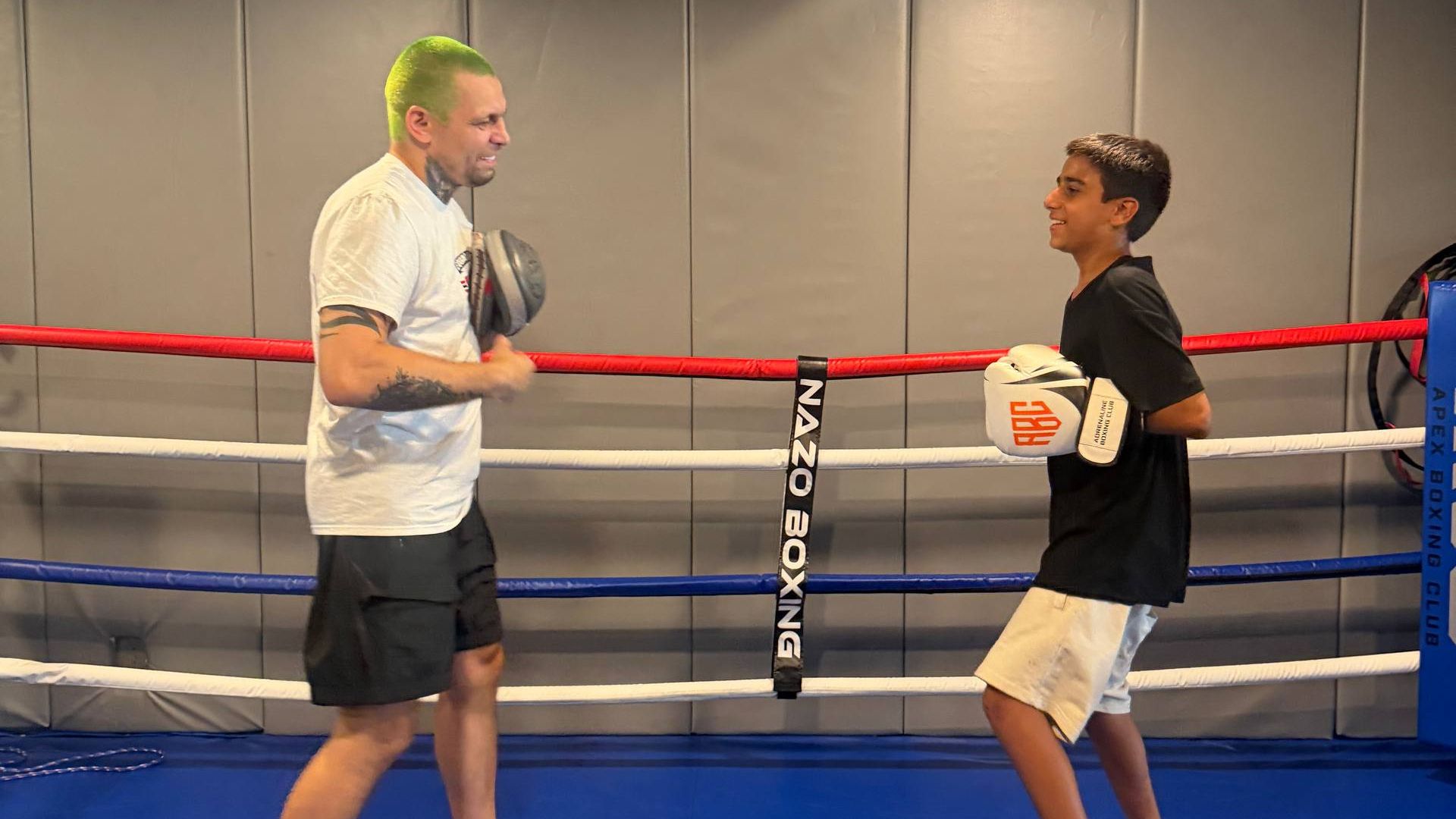 Young athletes participating in free boxing training for kids