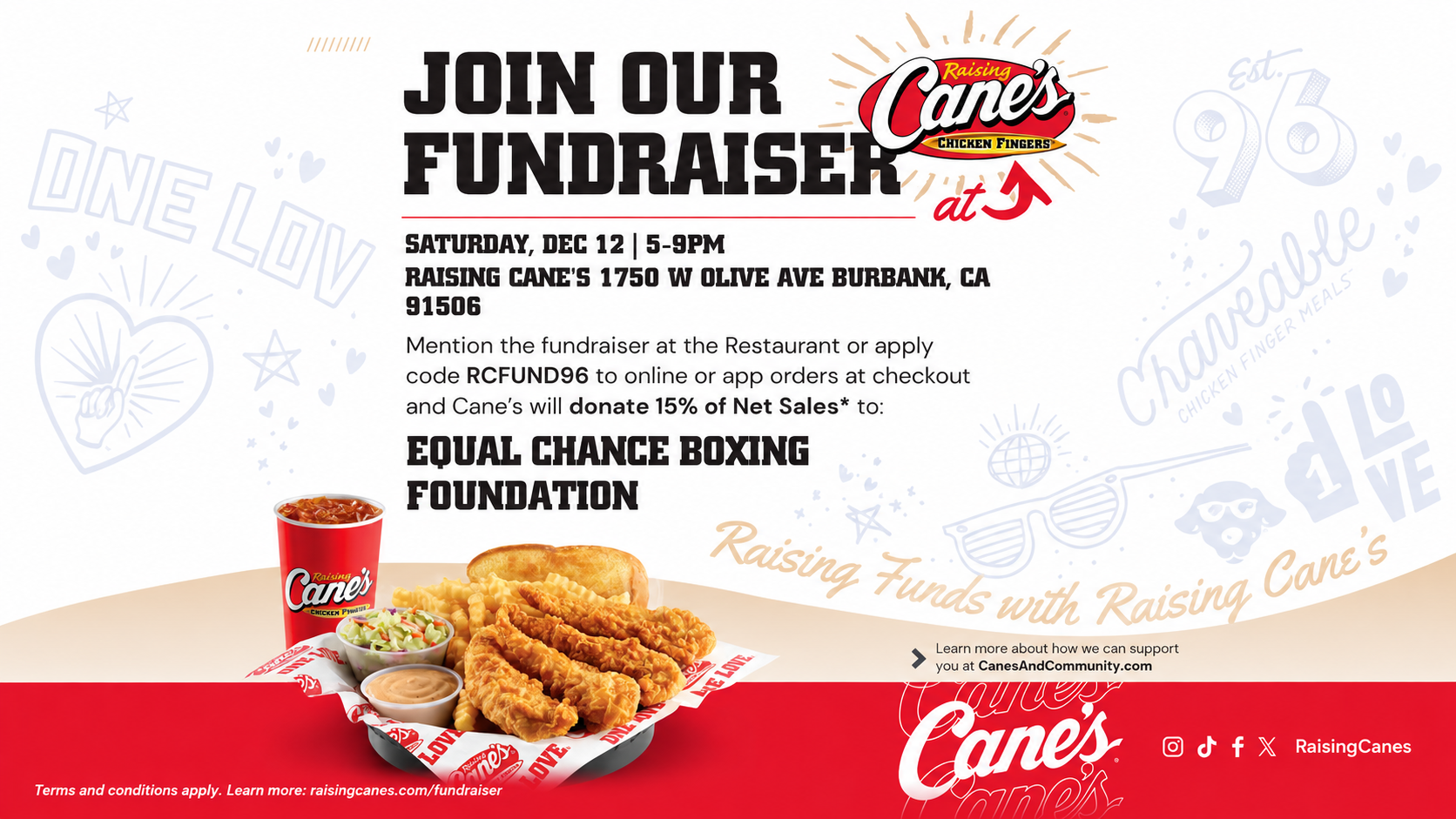 raising cane’s fundraiser